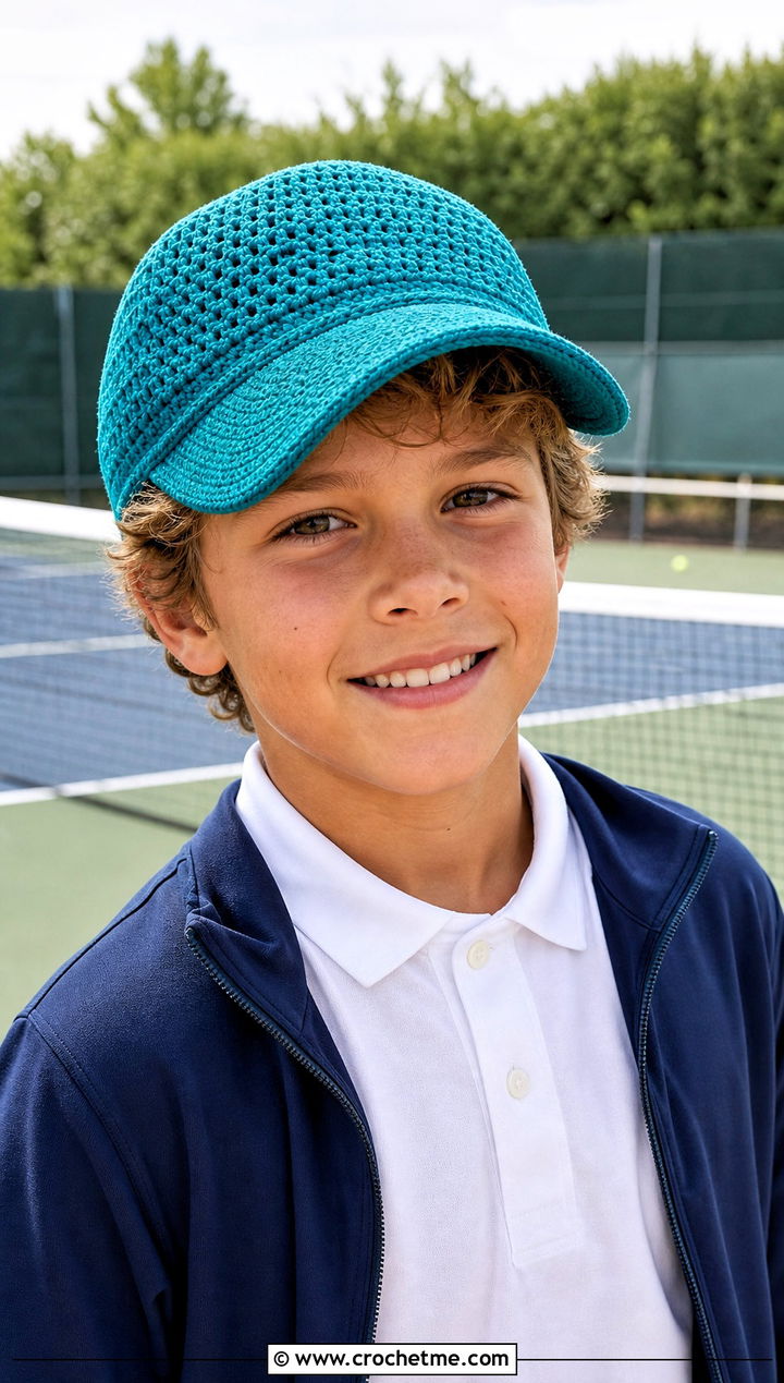 Crochet Baseball Cap With Tennis Outfit - 25 crochet childs hat outfit ideas