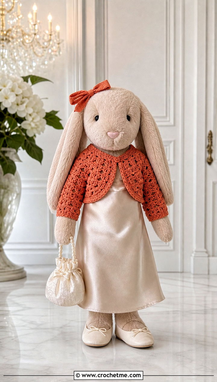 Crochet Bolero With Satin Slip Dress - 35 crochet jellycat clothes and outfit ideas