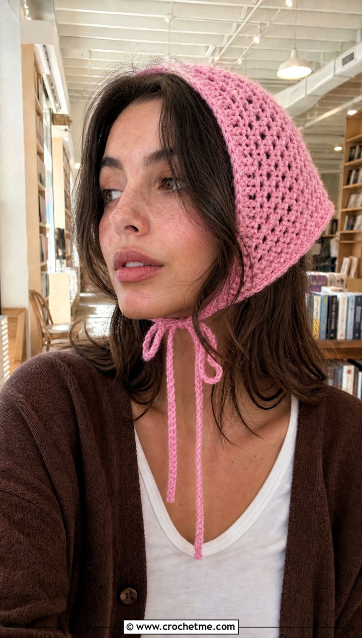 Crochet Bonnet With Cardigan And Jeans - 20 Warm Crochet Hat outfit ideas