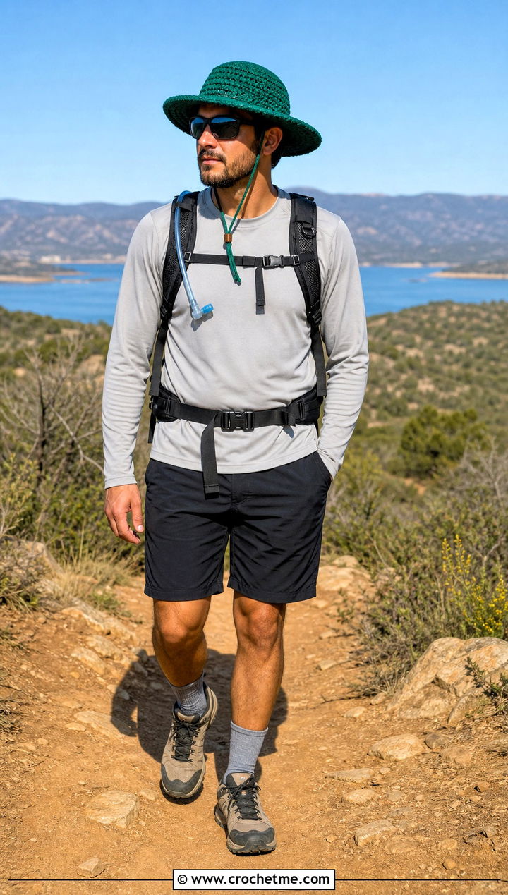 Crochet Boonie Hat With Hiking Outfit - 35 mens crochet hat outfit ideas