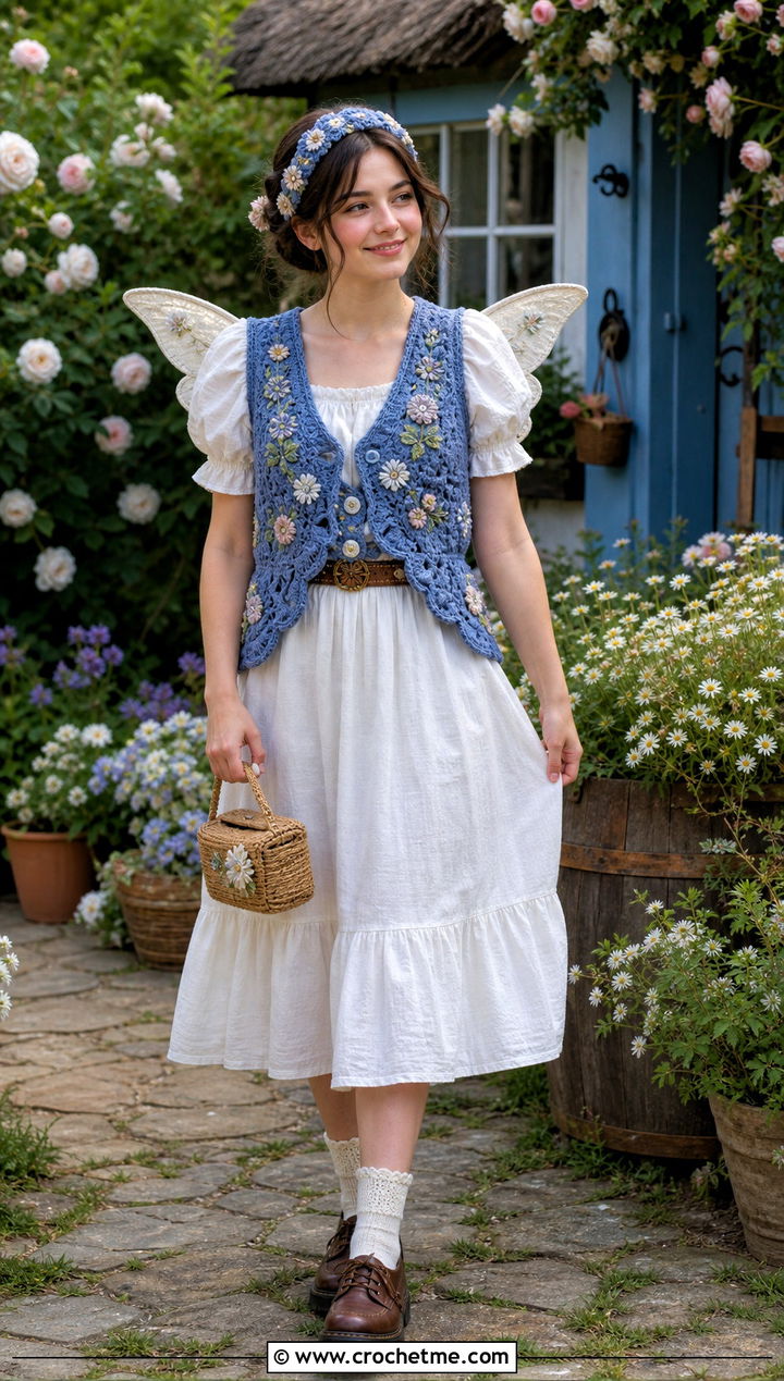 Crochet Cottage Fairy Costume - 35 crochet fairy costume outfit ideas