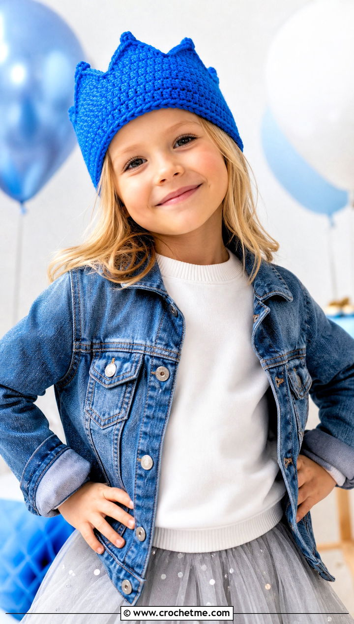 Crochet Crown Hat With Tulle Skirt Outfit - 25 crochet childs hat outfit ideas