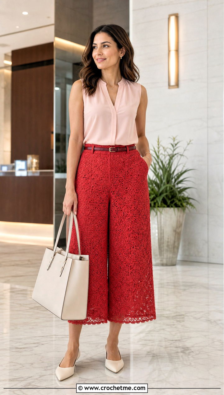 Crochet Culottes With Sleeveless Blouse - 35 diy crochet clothes and outfit ideas