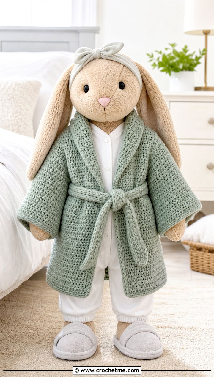 Crochet Dressing Gown With Sleepwear - 35 crochet jellycat clothes and outfit ideas