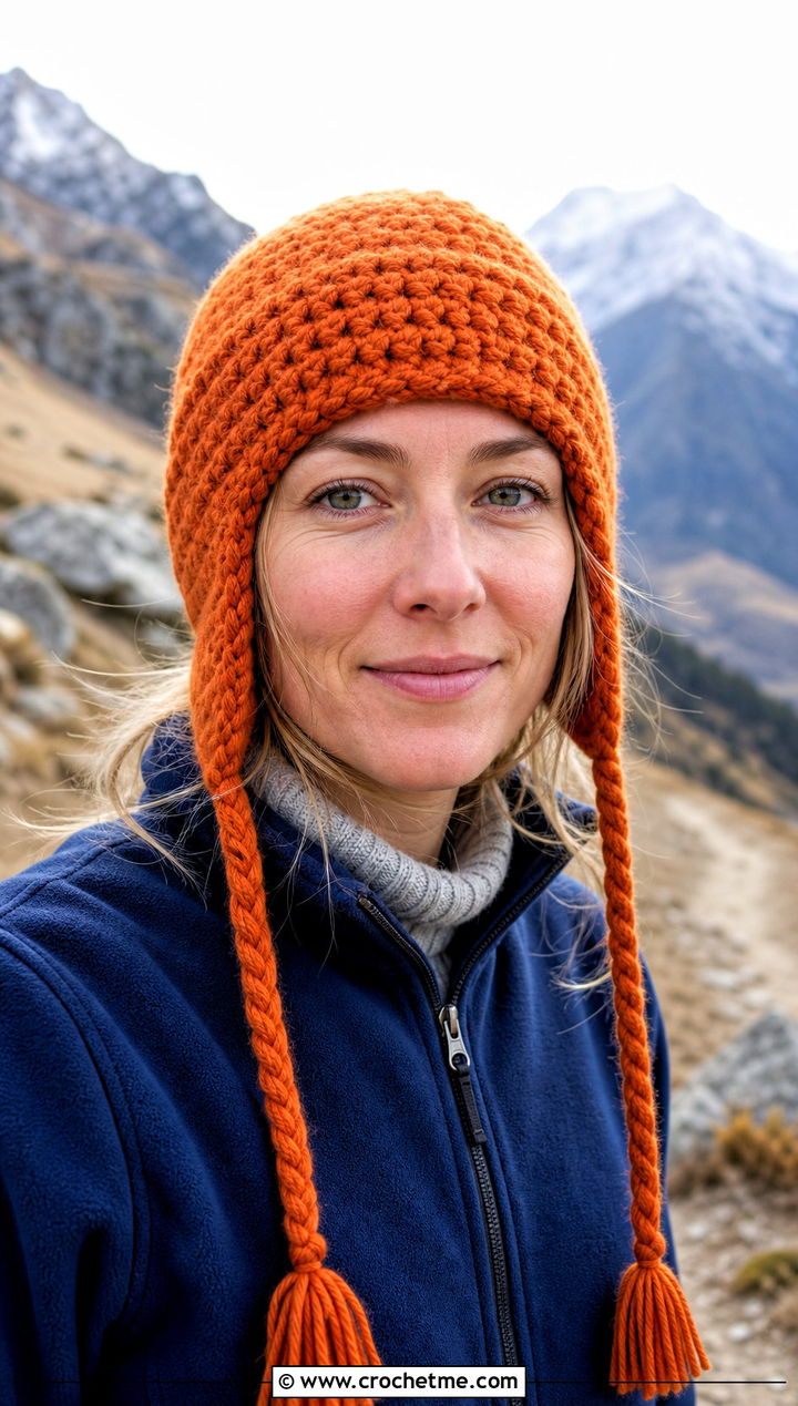 Crochet Earflap Hat With Fleece Jacket Outfit - 20 Easy Crochet Womens Hat outfit ideas