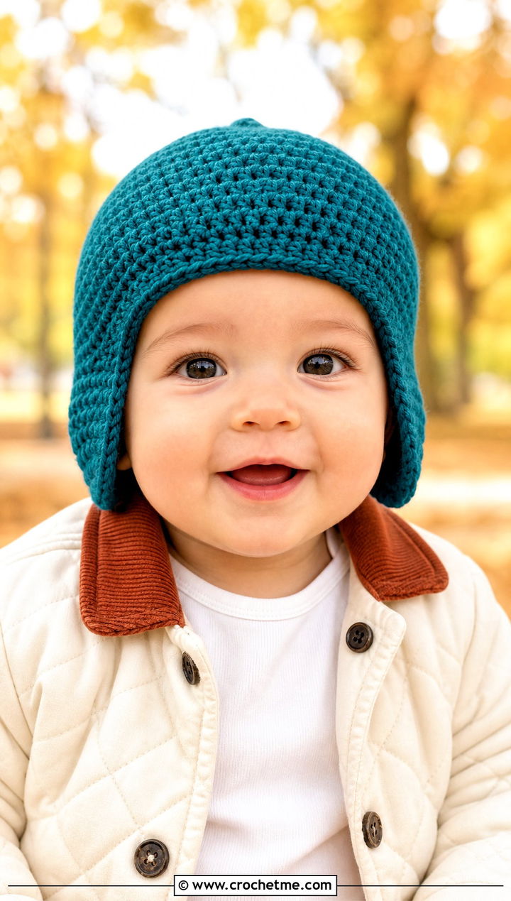 Crochet Earflap Hat With Quilted Jacket - 15 12 month old crochet hat outfit ideas
