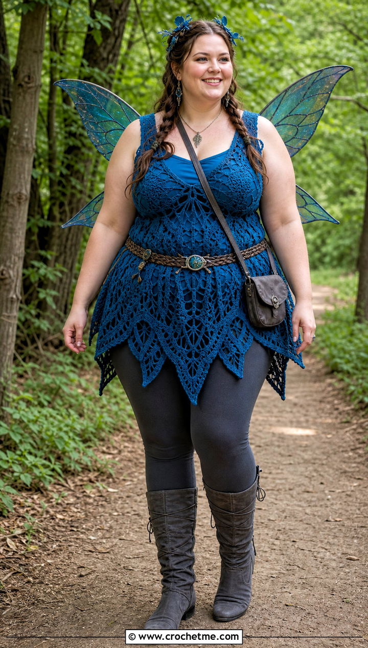 Crochet Fairy Tunic And Leggings Costume - 35 crochet fairy costume outfit ideas
