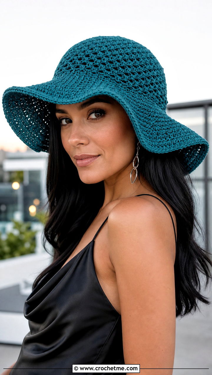 Crochet Floppy Hat With Satin Outfit - 25 crochet hat for beginners outfit ideas