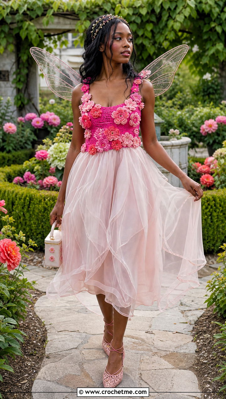 Crochet Flower Top Fairy Costume - 35 crochet fairy costume outfit ideas