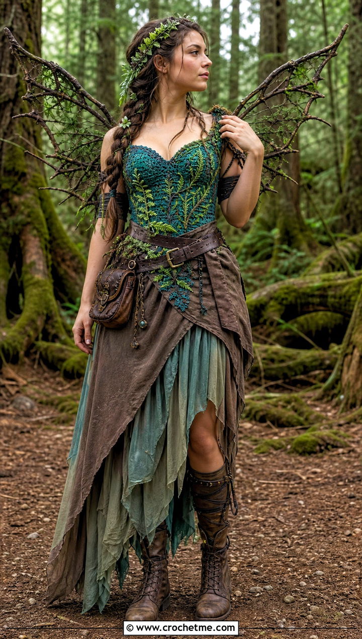 Crochet Forest Fairy Costume - 35 crochet fairy costume outfit ideas