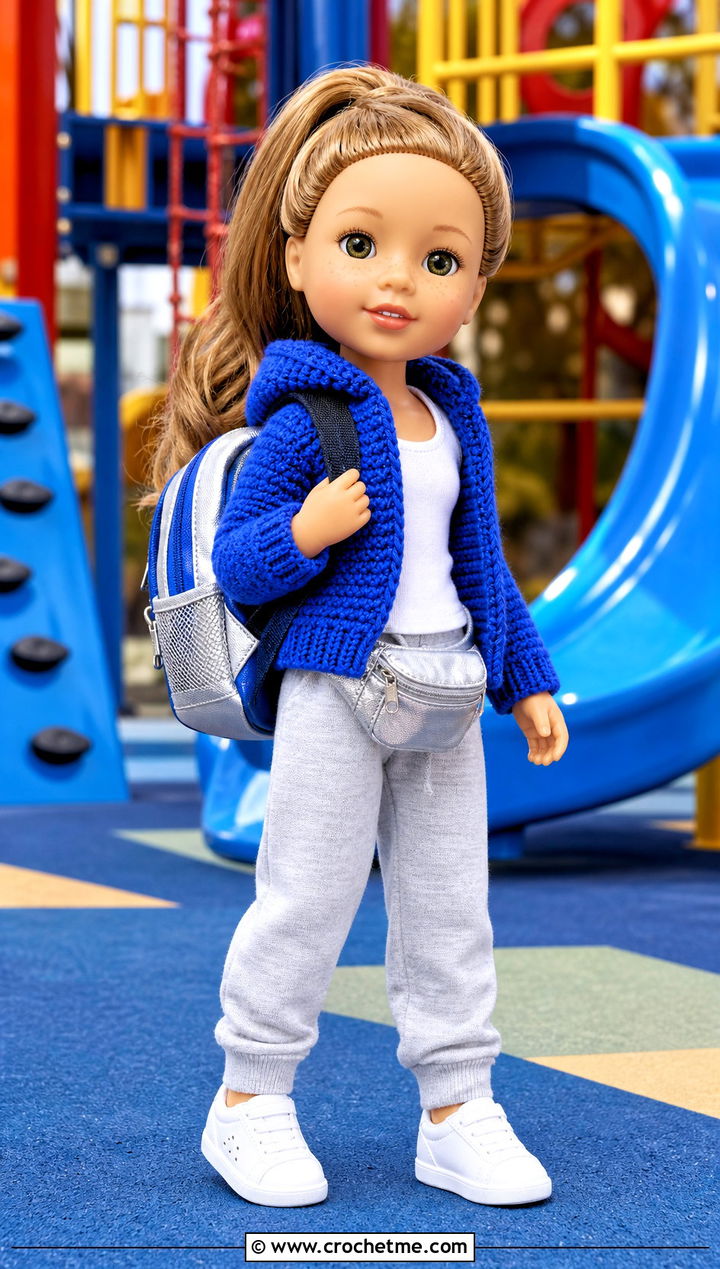 Crochet Hoodie With Jogger Pants - 15 Crochet Wellie Wishers Doll Clothes and outfit ideas