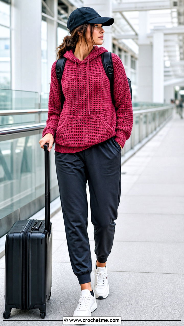 Crochet Hoodie With Track Pants And Trainers - 35 diy crochet clothes and outfit ideas