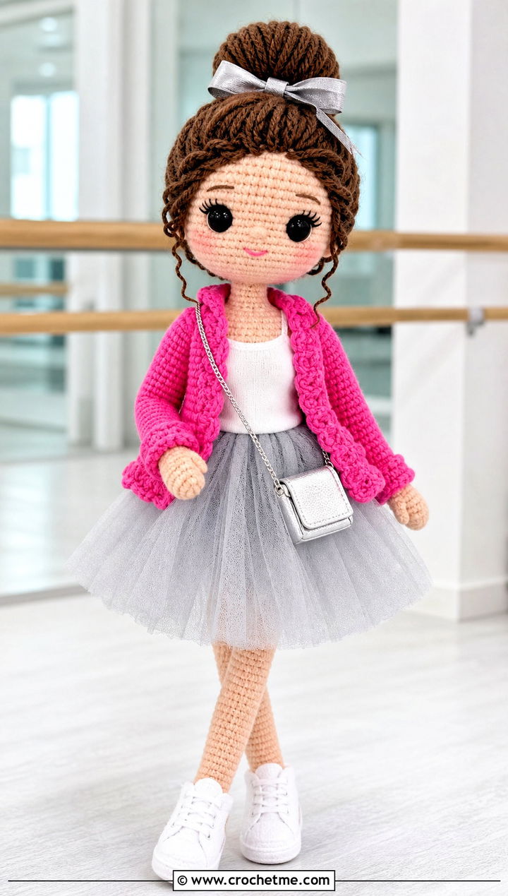 Crochet Jacket With Tulle Skirt - 15 Clothes For Amigurumi outfit ideas