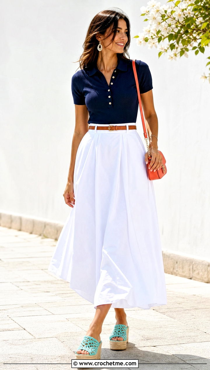 Crochet Lace Platform Espadrilles With Maxi Skirt - 15 Toms Crochet Shoes outfit ideas