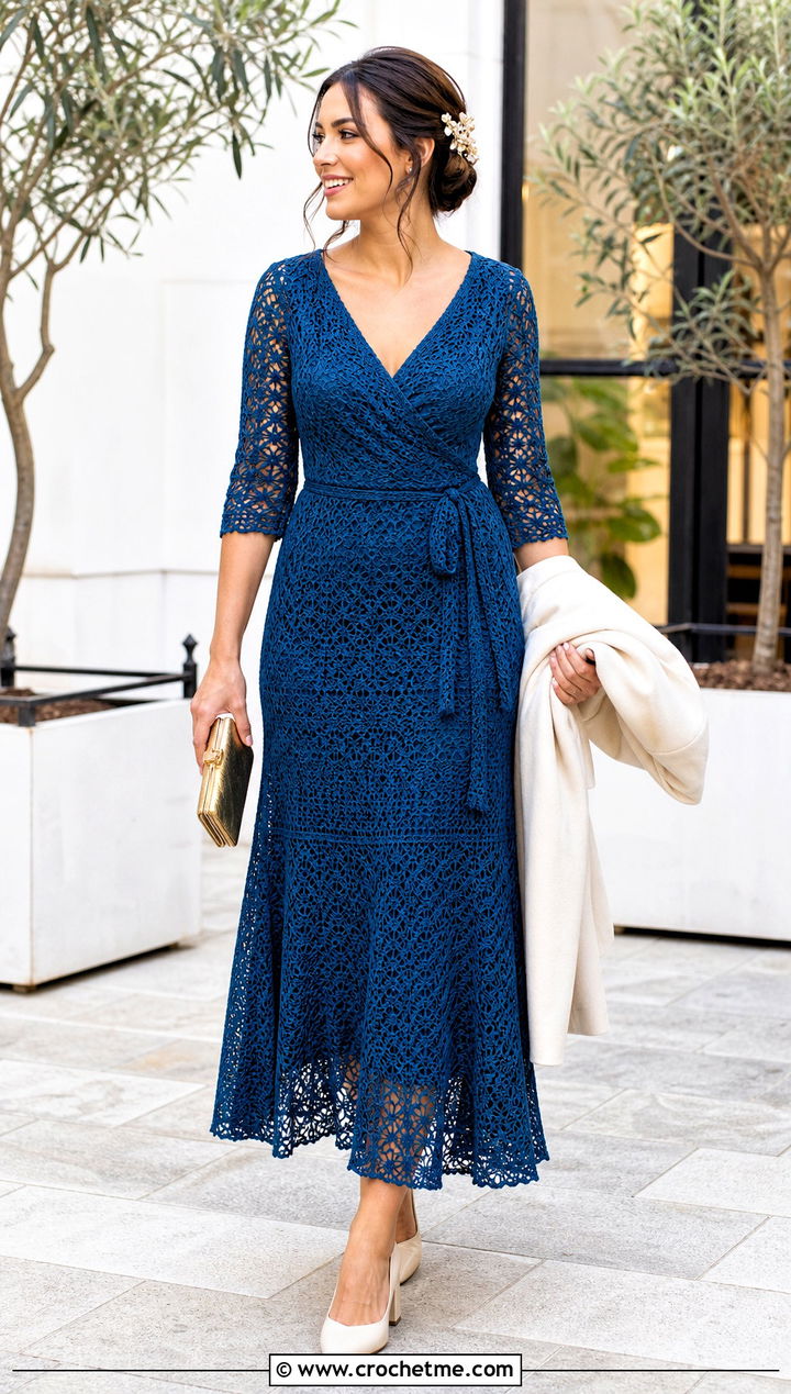 Crochet Lace Wrap Wedding Dress - 30 crochet lace wedding dress outfit ideas