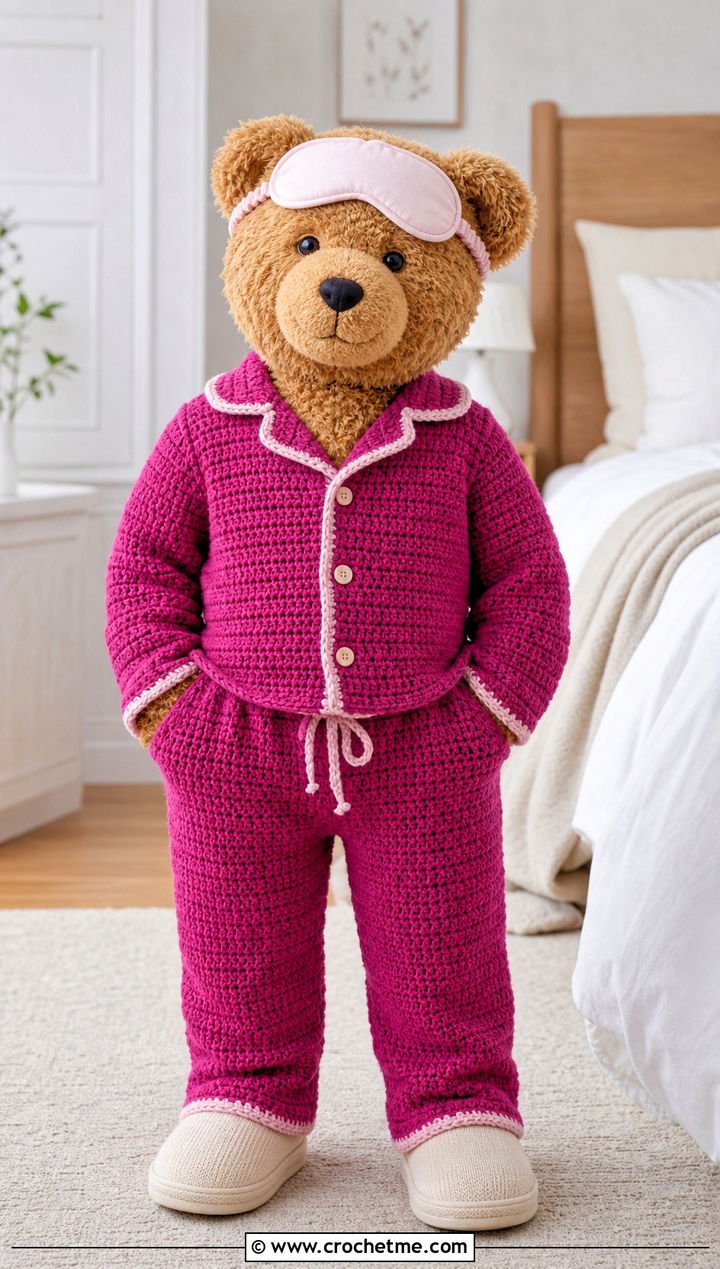 Crochet Pajama Set With Slippers - 35 crochet jellycat clothes and outfit ideas