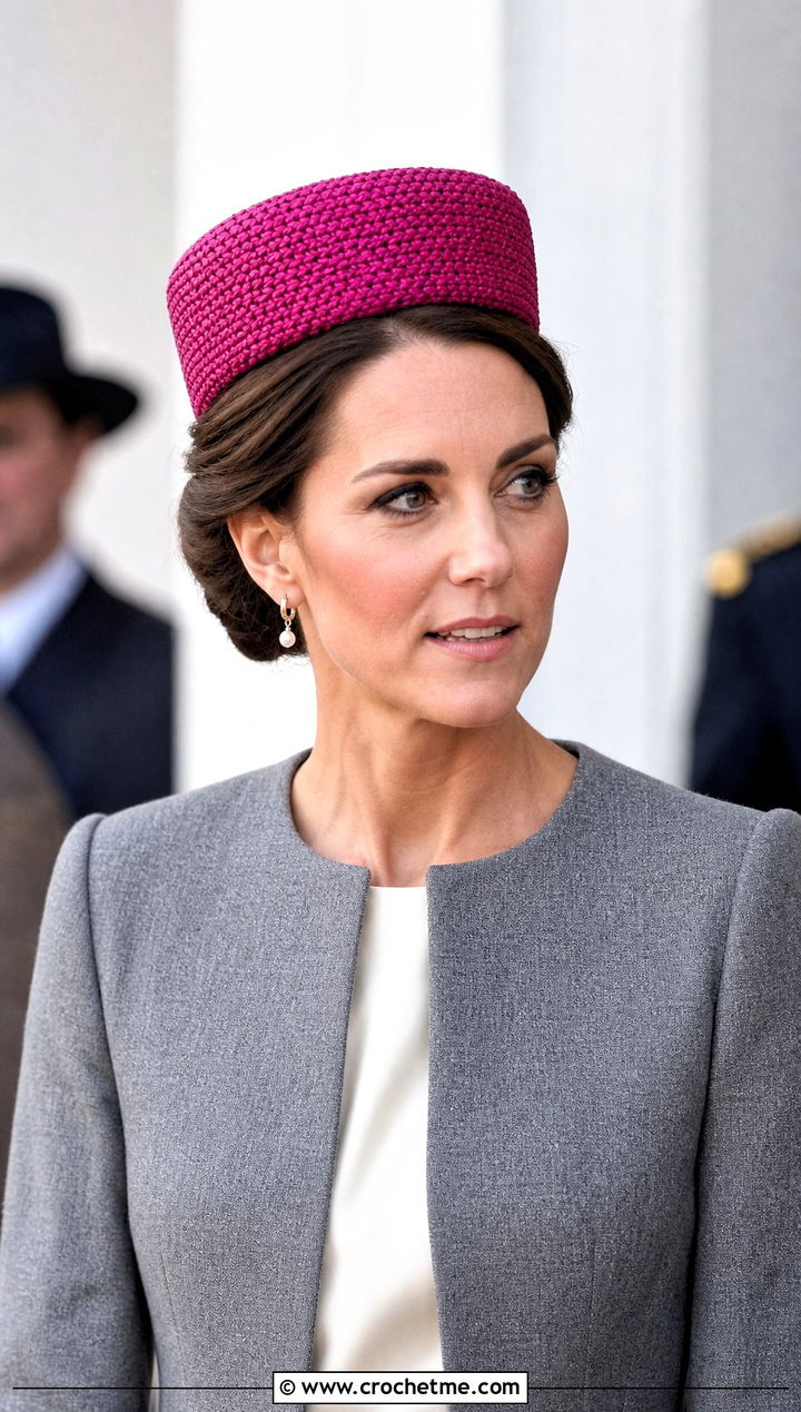 Crochet Pillbox Hat With Skirt Suit - 20 Cool Crochet Hat Ideas