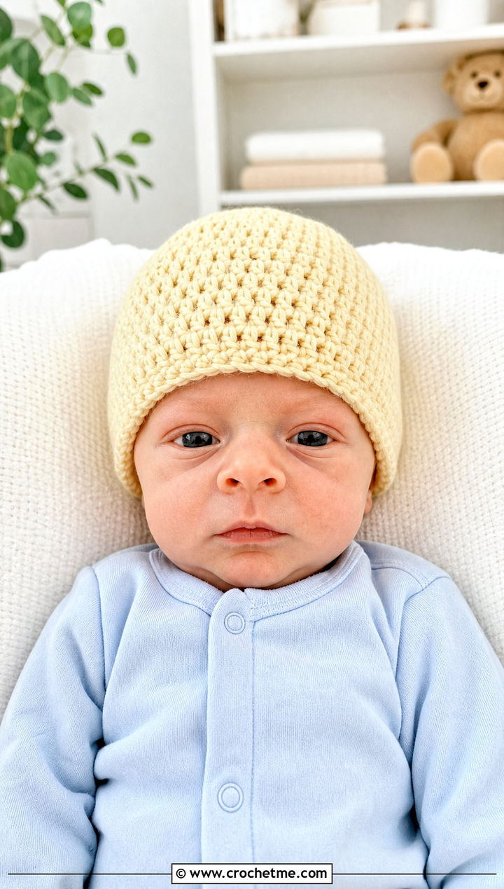 Crochet Preemie Beanie With Cotton Sleeper - 25 Crochet Premie Clothes and outfit ideas