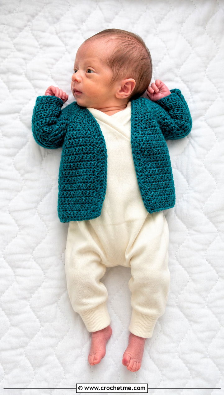 Crochet Preemie Cardigan With Footless Romper - 25 Crochet Premie Clothes and outfit ideas