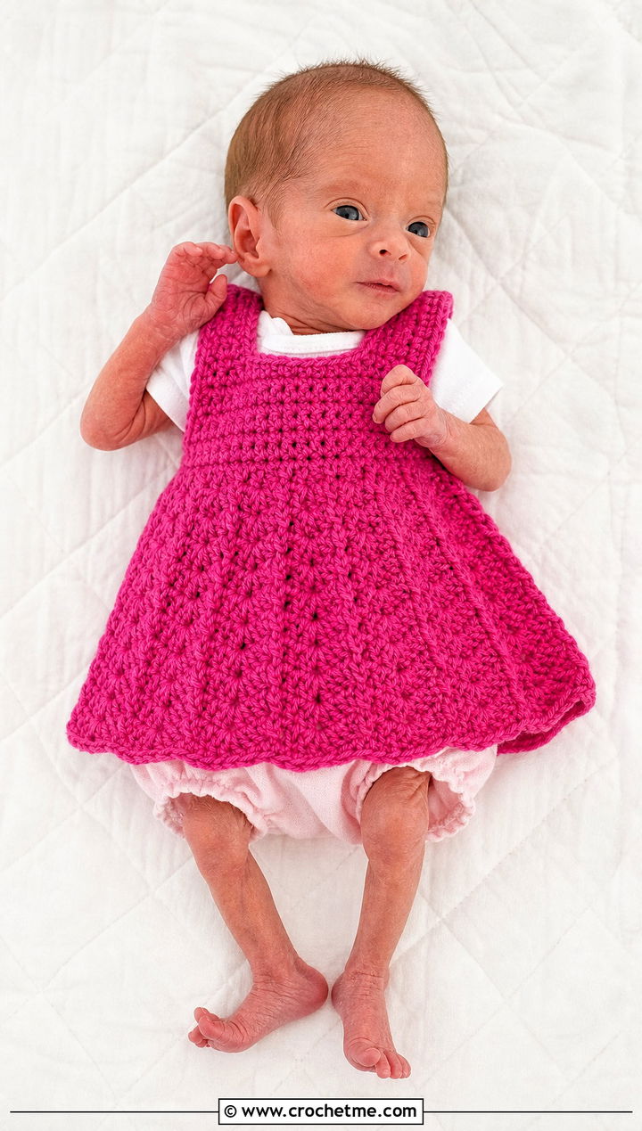 Crochet Preemie Dress With Cotton Bloomers - 25 Crochet Premie Clothes and outfit ideas