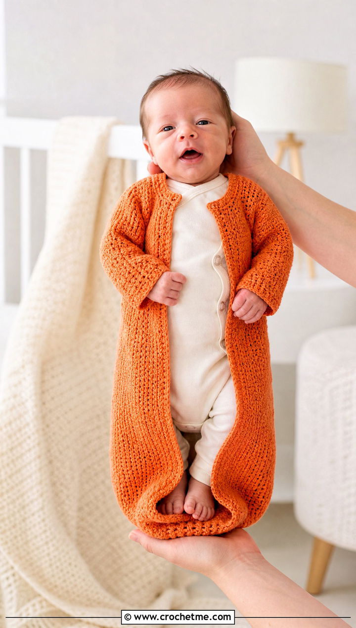 Crochet Preemie Gown With Side Snap Bodysuit - 25 Crochet Premie Clothes and outfit ideas