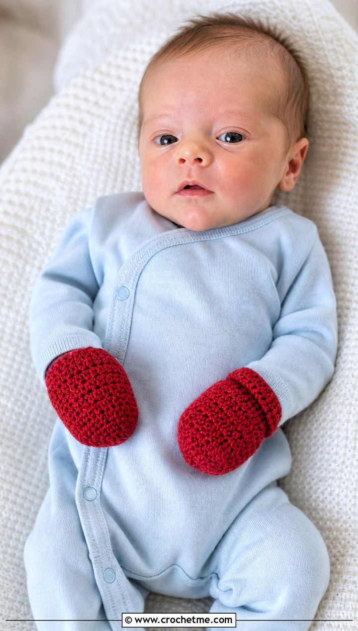 Crochet Preemie Mittens With Side Snap Sleeper - 25 Crochet Premie Clothes and outfit ideas