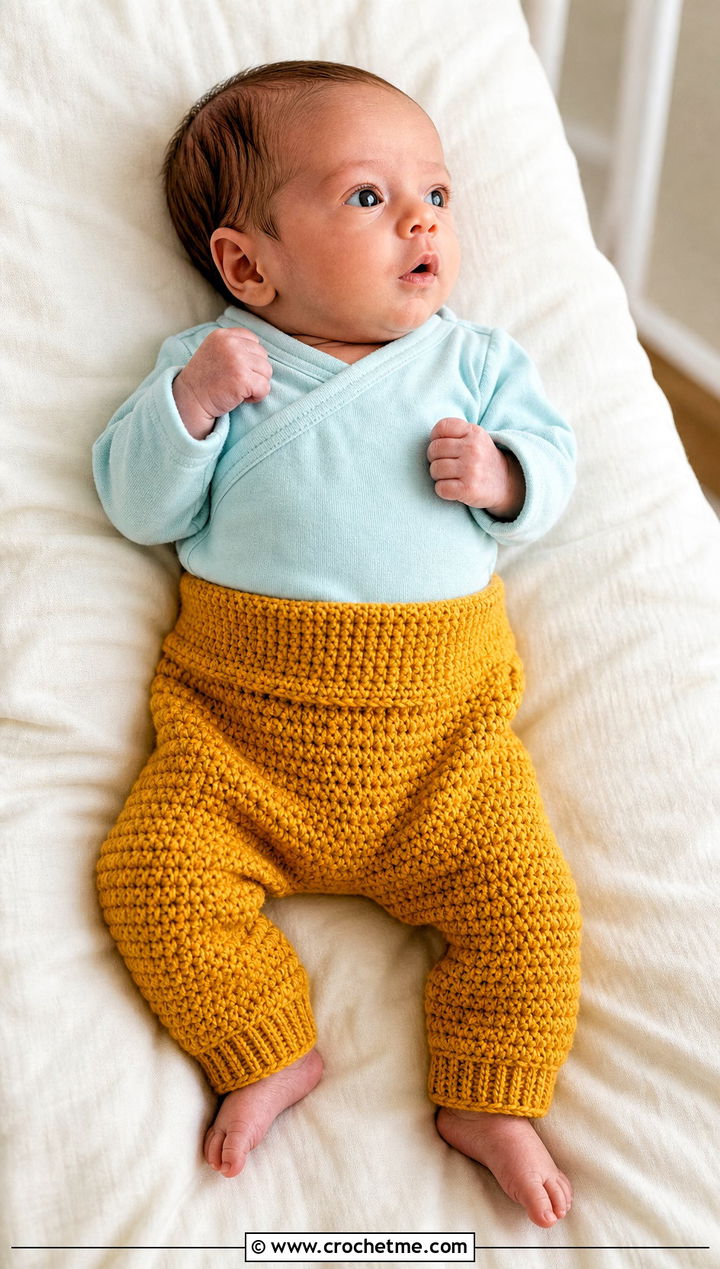 Crochet Preemie Pants With Cotton Wrap Shirt - 25 Crochet Premie Clothes and outfit ideas