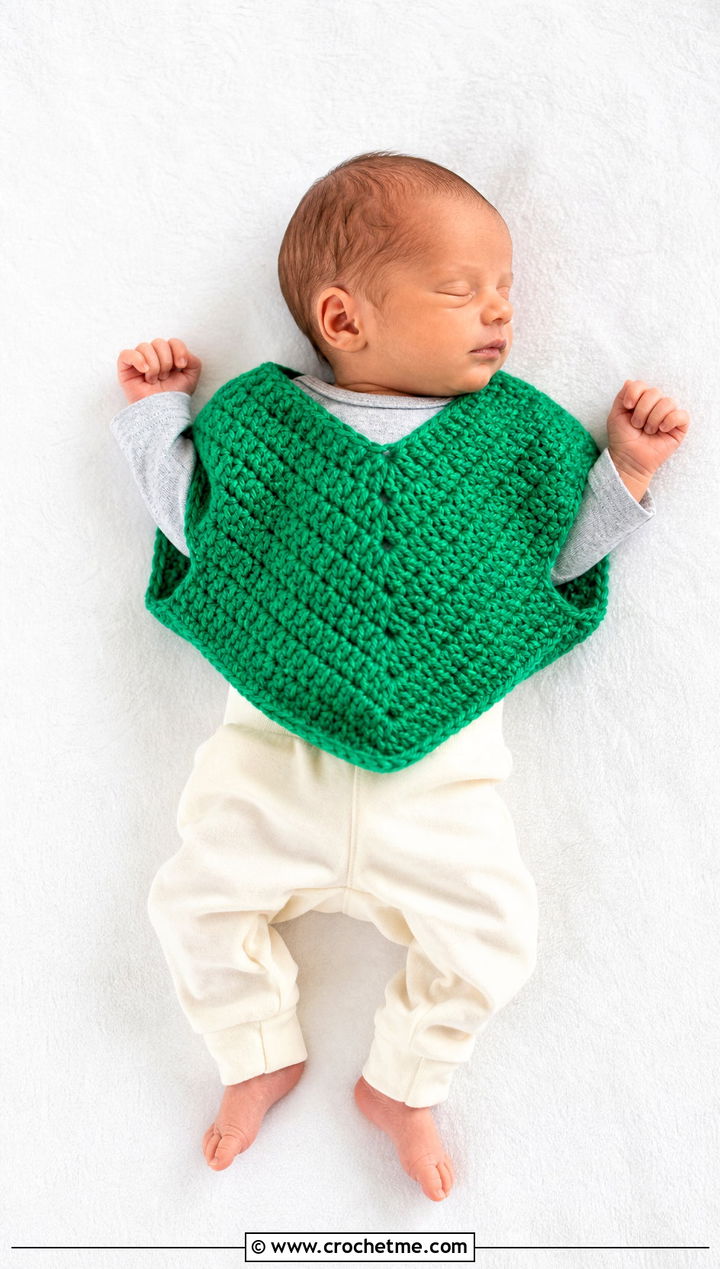 Crochet Preemie Poncho With Cotton Bodysuit - 25 Crochet Premie Clothes and outfit ideas