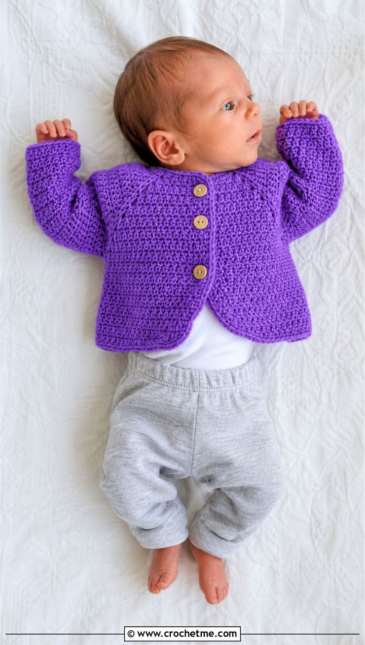 Crochet Preemie Raglan Sweater With Cotton Pants - 25 Crochet Premie Clothes and outfit ideas