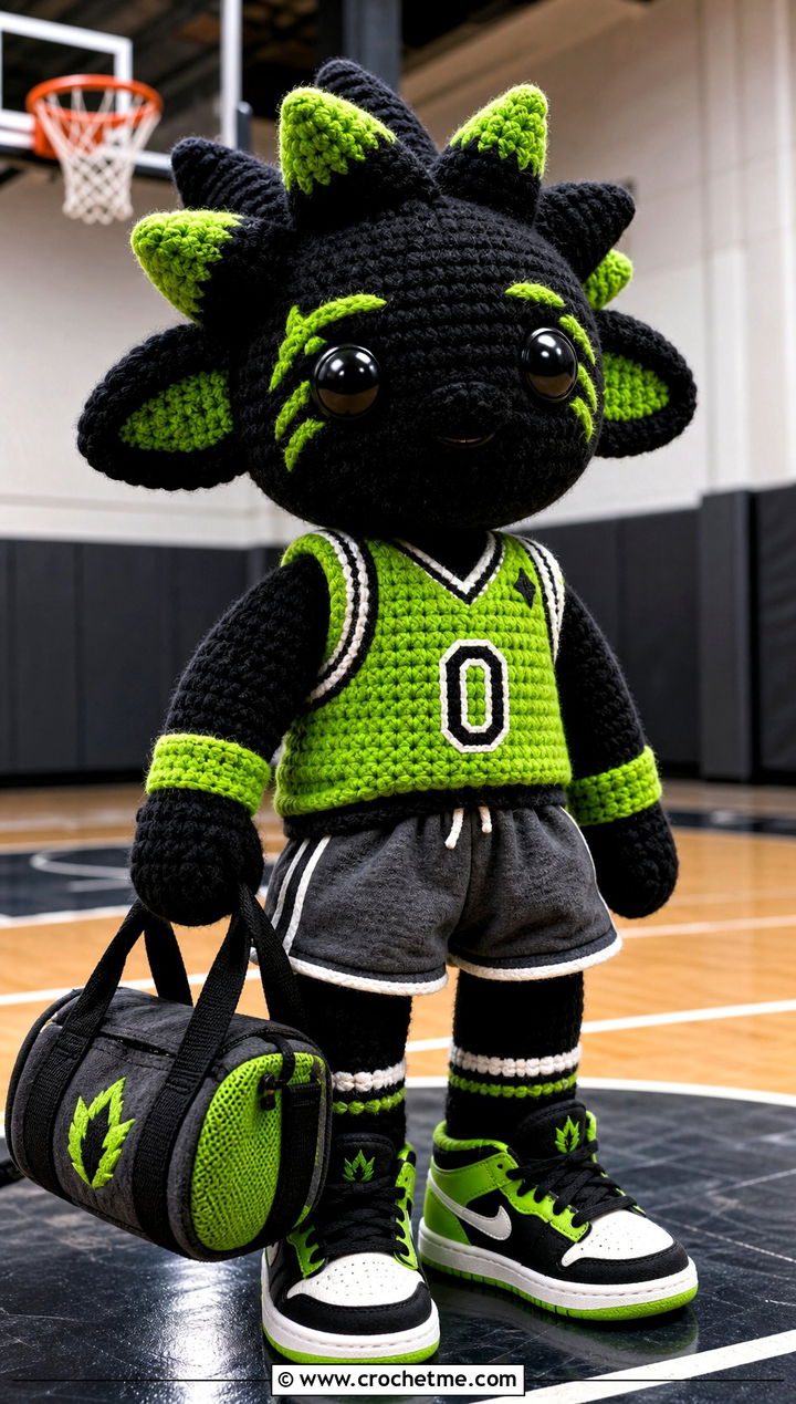 Crochet SKZOO Basketball Jersey With Track Shorts - 30 Crochet Skzoo Clothes and outfit ideas