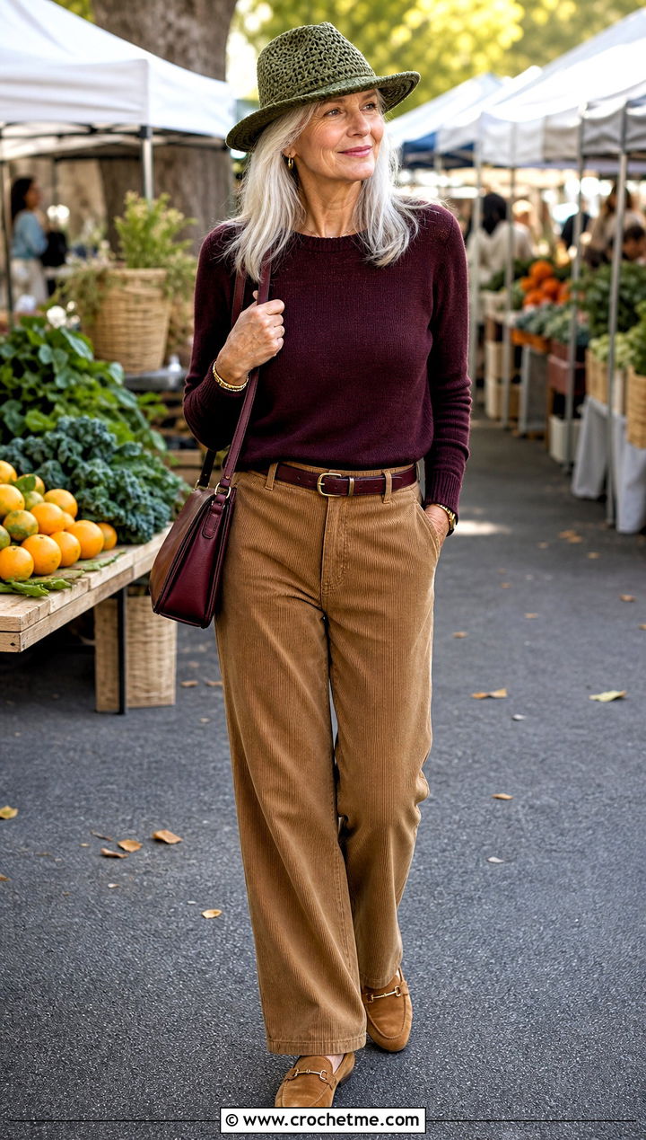Crochet Straw Panama Hat With Fall Layers - 35 crochet straw hat outfit ideas