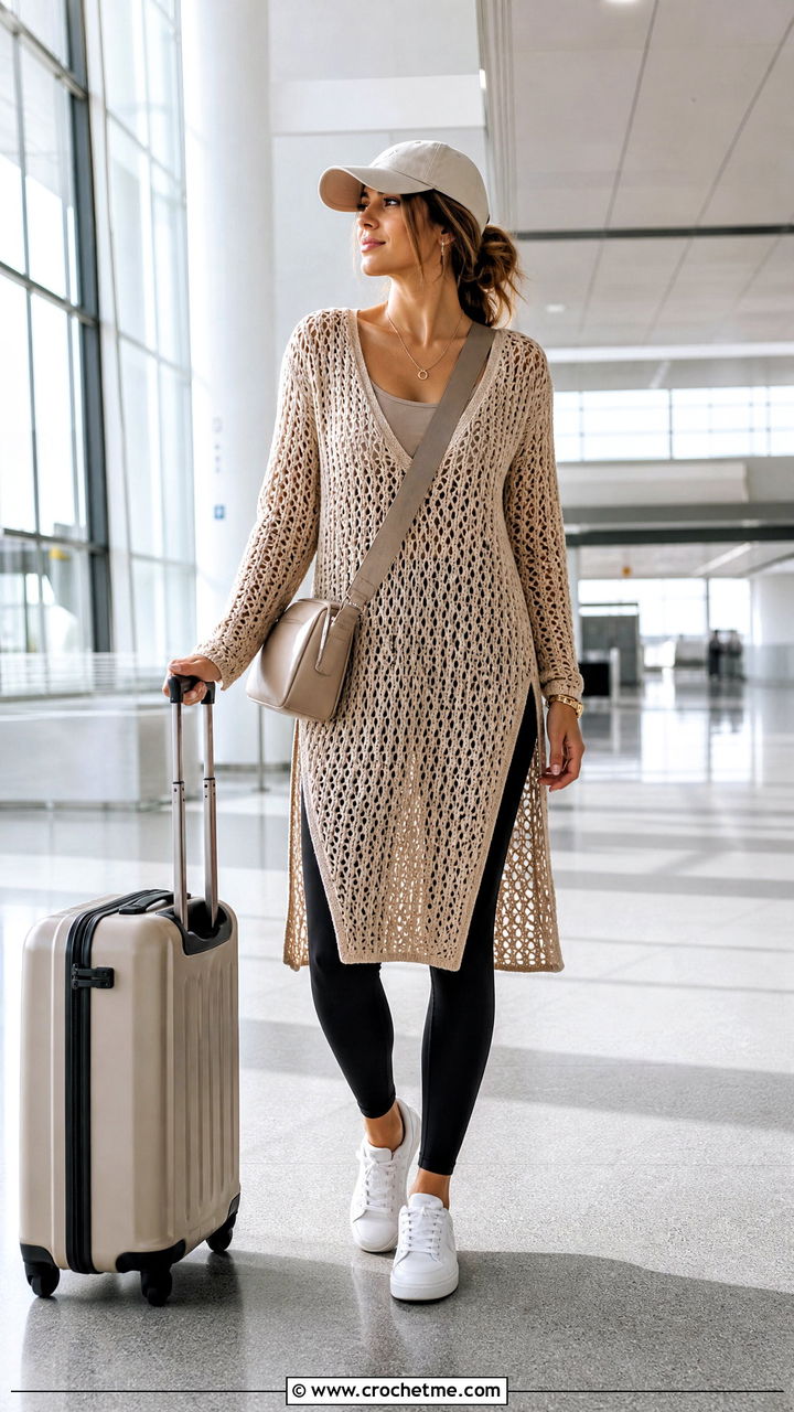 Crochet Tunic With Leggings - 35 crochet clothes and outfit ideas