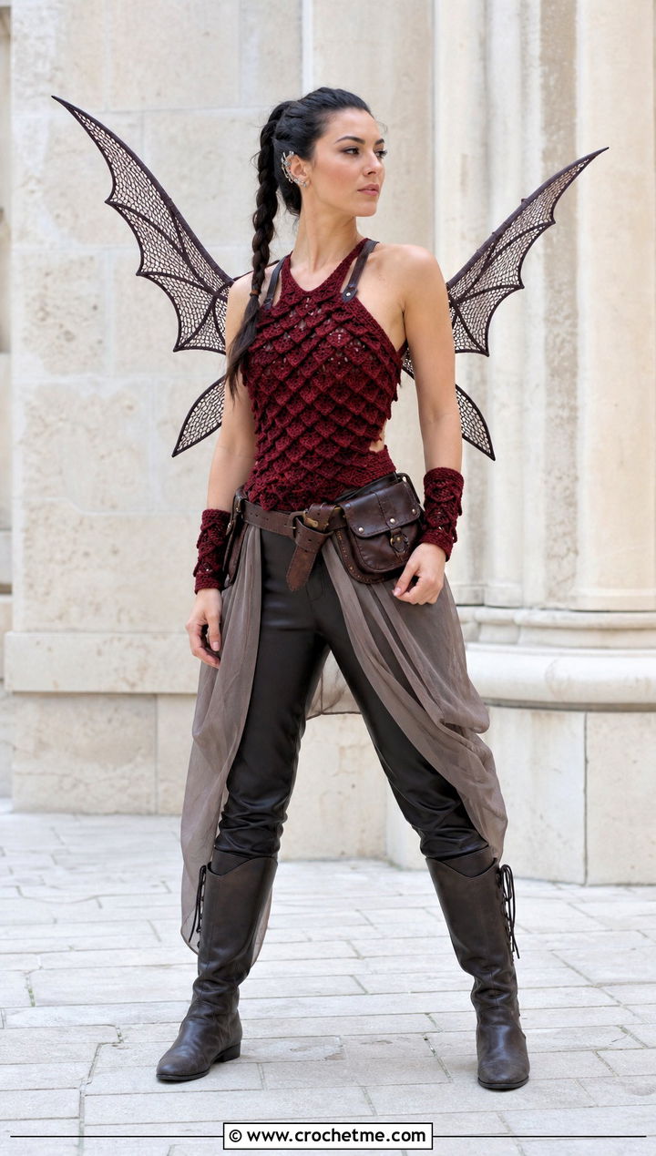 Crochet Warrior Fairy Costume - 35 crochet fairy costume outfit ideas