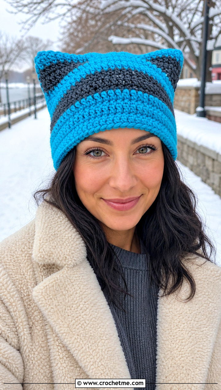 Dense Stitch Clancy Crochet Beanie With Teddy Coat And Knit Pants - 30 clancy beanie crochet outfit ideas