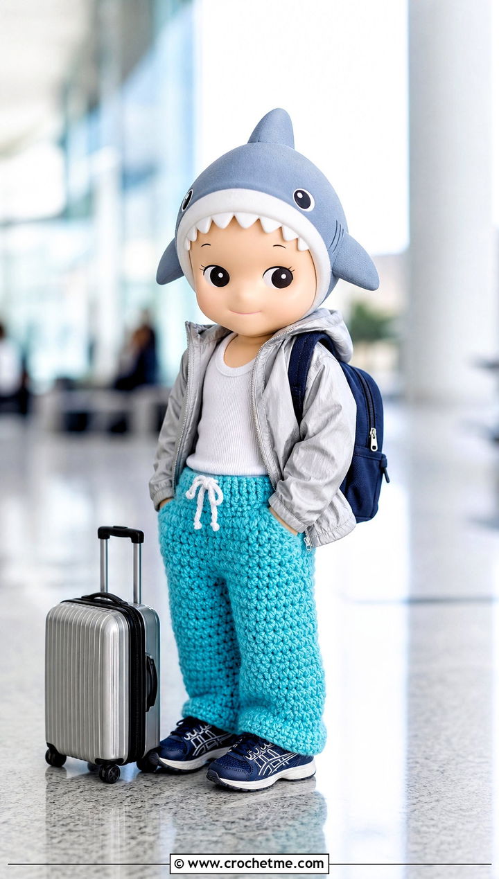 Drawstring Crochet Sonny Angel Pants With Windbreaker - 20 Crochet Sonny Angel Pants outfit ideas