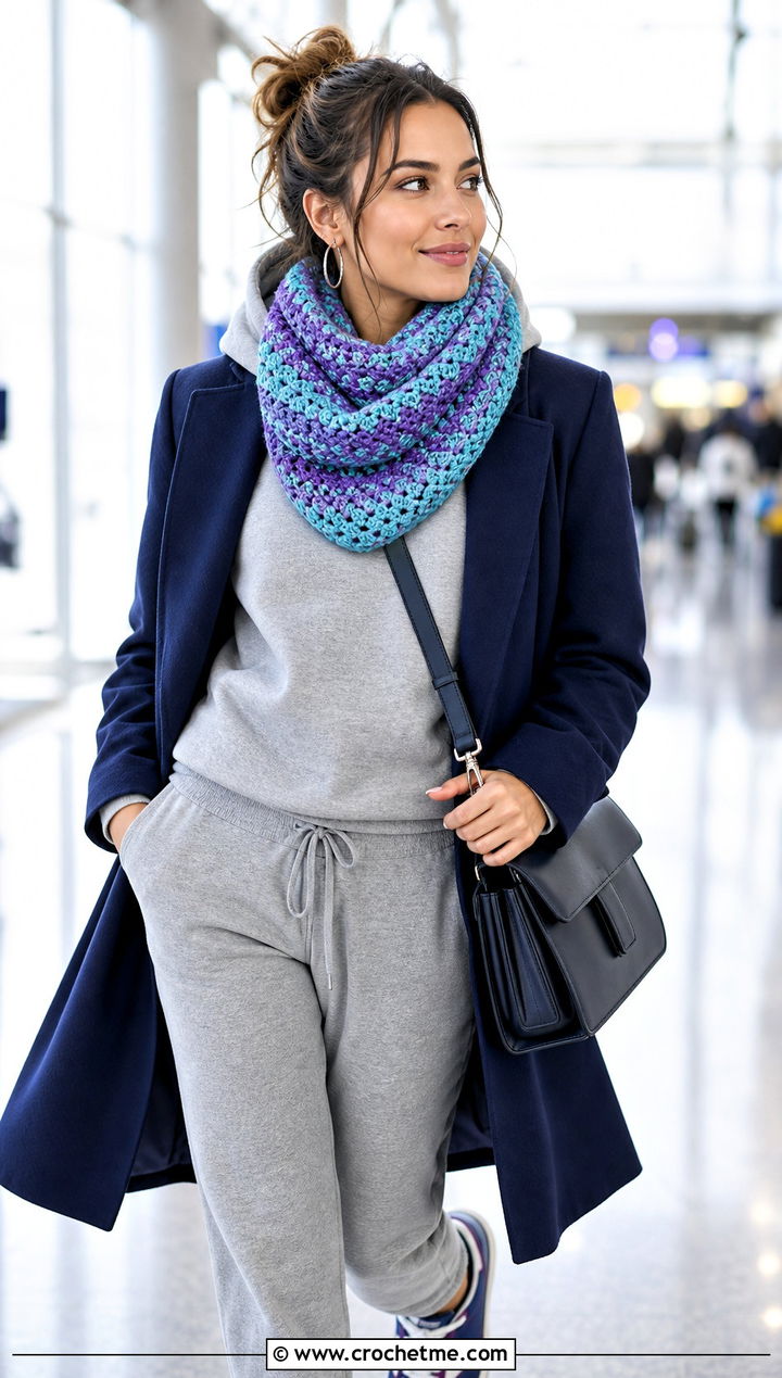Fable Crochet Cowl With Hoodie And Joggers - 25 fable crochet cowl outfit ideas