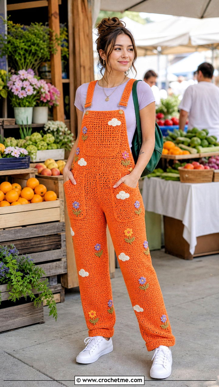 Fantasy Crochet Overalls With Fitted T Shirt - 35 fantasy crochet clothes and outfit ideas