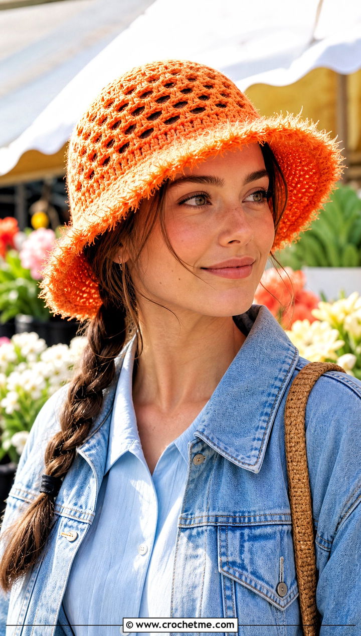 Faux Fur Crochet Sun Hat With Shirt Dress - 25 faux fur crochet hat outfit ideas