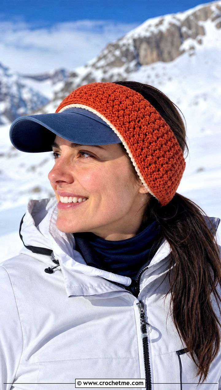 Fleece Lined Crochet Baseball Hat Ear Warmer With Ski Jacket - 25 Crochet Baseball Hat Ear Warmer outfit ideas