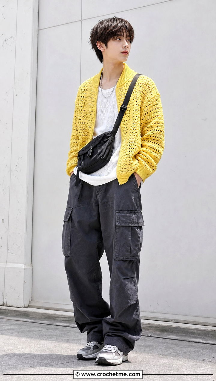 FoxI Ny Crochet Bomber Jacket Outfit - 35 skzoo crochet outfits ideas