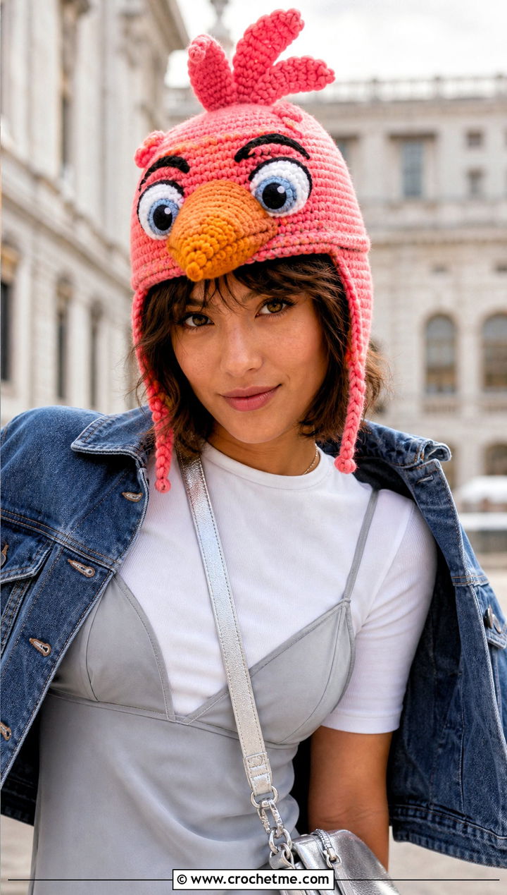 Glamrock Chica Crochet Ear Hat With Slip Dress - 25 fnaf crochet hat outfit ideas