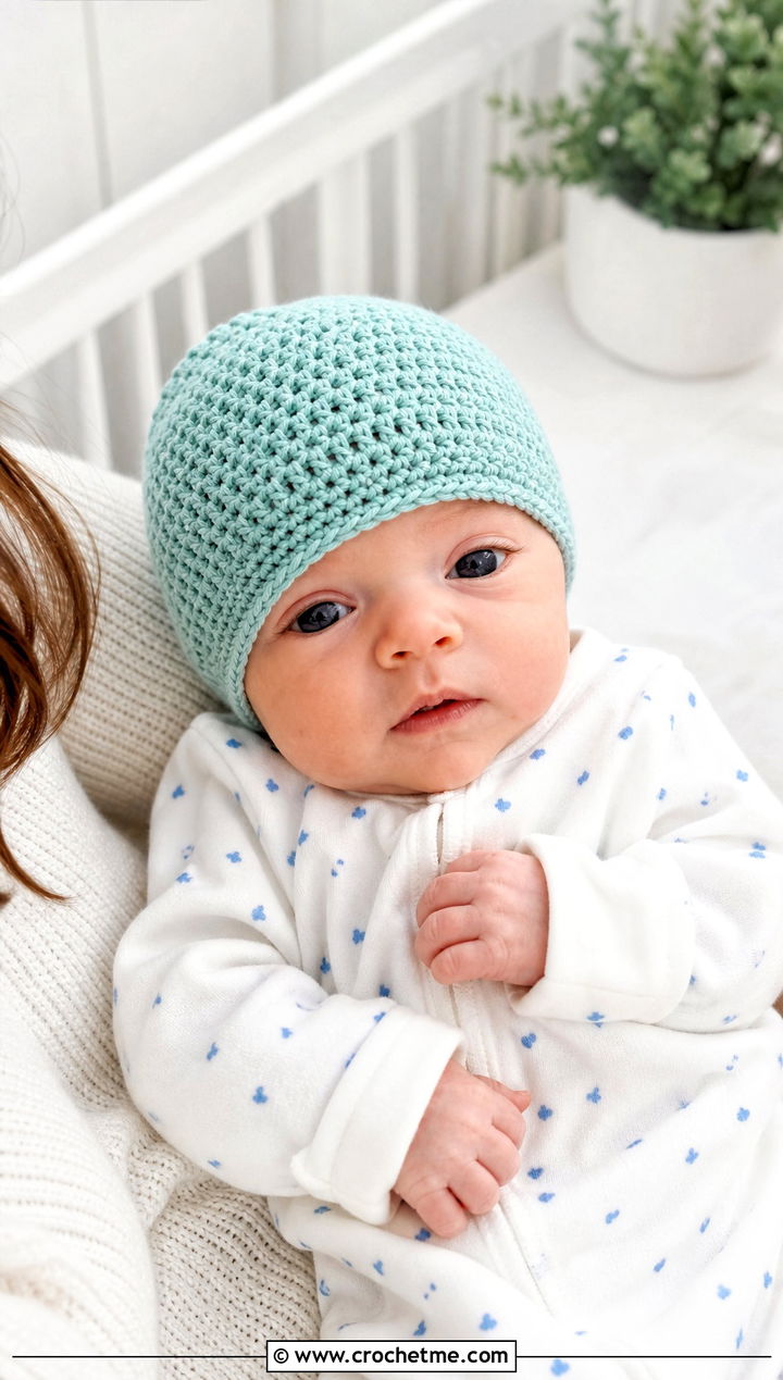 Half Double Crochet Preemie Hat With Footed Sleeper - 30 crochet premie hats outfit ideas