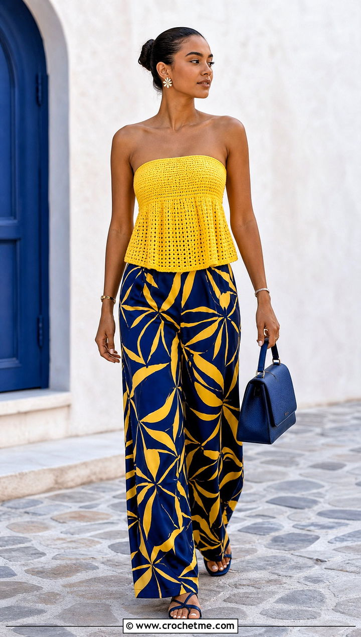 Hollister Crochet Babydoll Top With Printed Pants - 25 hollister crochet babydoll top outfit ideas