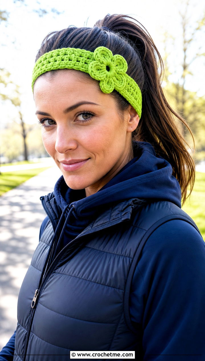 Infinity Flower Headband With Hoodie And Leggings - 30 crochet headband with flower outfit ideas