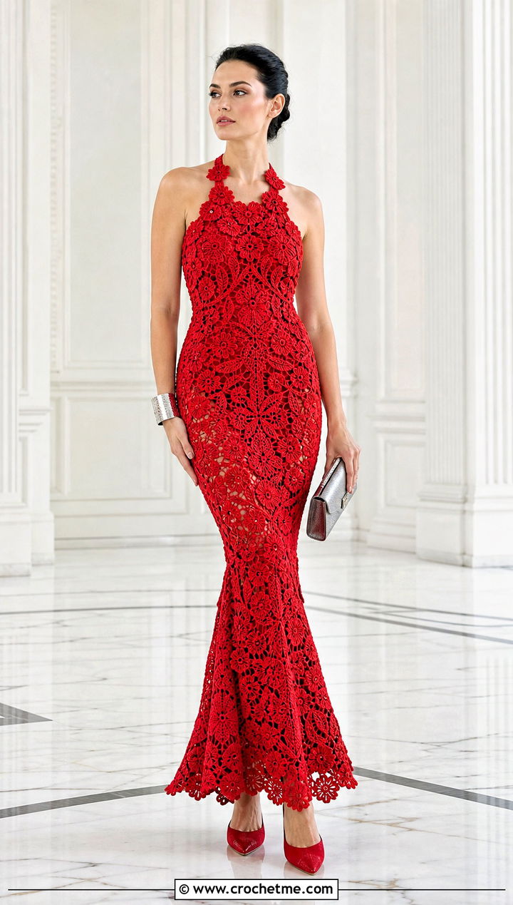 Irish Crochet Mermaid Wedding Dress With Pointed Heels - 30 Irish Crochet Wedding Dress outfit ideas