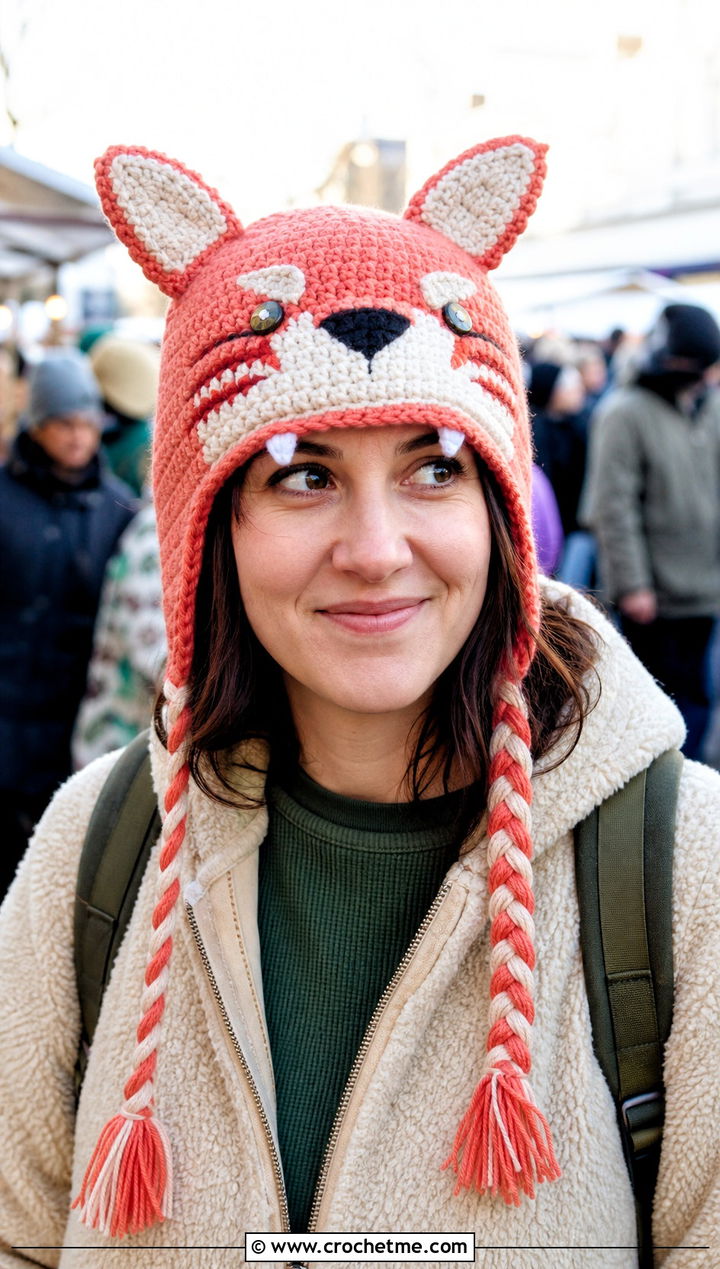 Kiba Dog Ear Hat With Sherpa Jacket - 25 naruto crochet hat outfit ideas