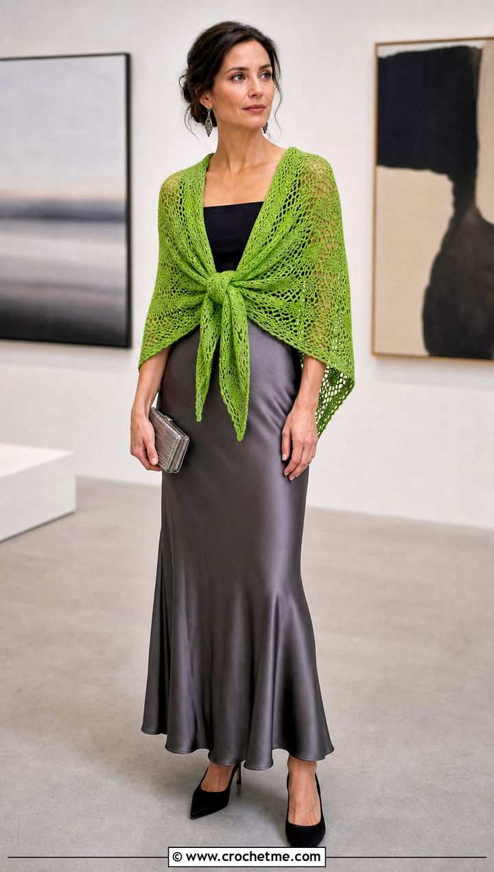 Lace Fichu Outlander Shawl With Slip Skirt - 35 crochet outlander shawl outfit ideas