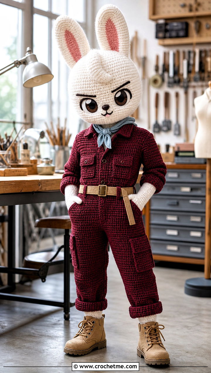 Leebit Crochet Utility Jumpsuit Outfit - 35 skzoo crochet outfits ideas