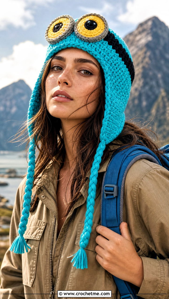 Minion Crochet Aviator Hat With Utility Jumpsuit - 15 Minion Crochet Hat outfit ideas