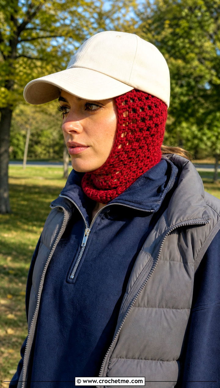 Open Crown Crochet Balaclava Hat With Baseball Cap - 25 crochet balaclava hat outfit ideas